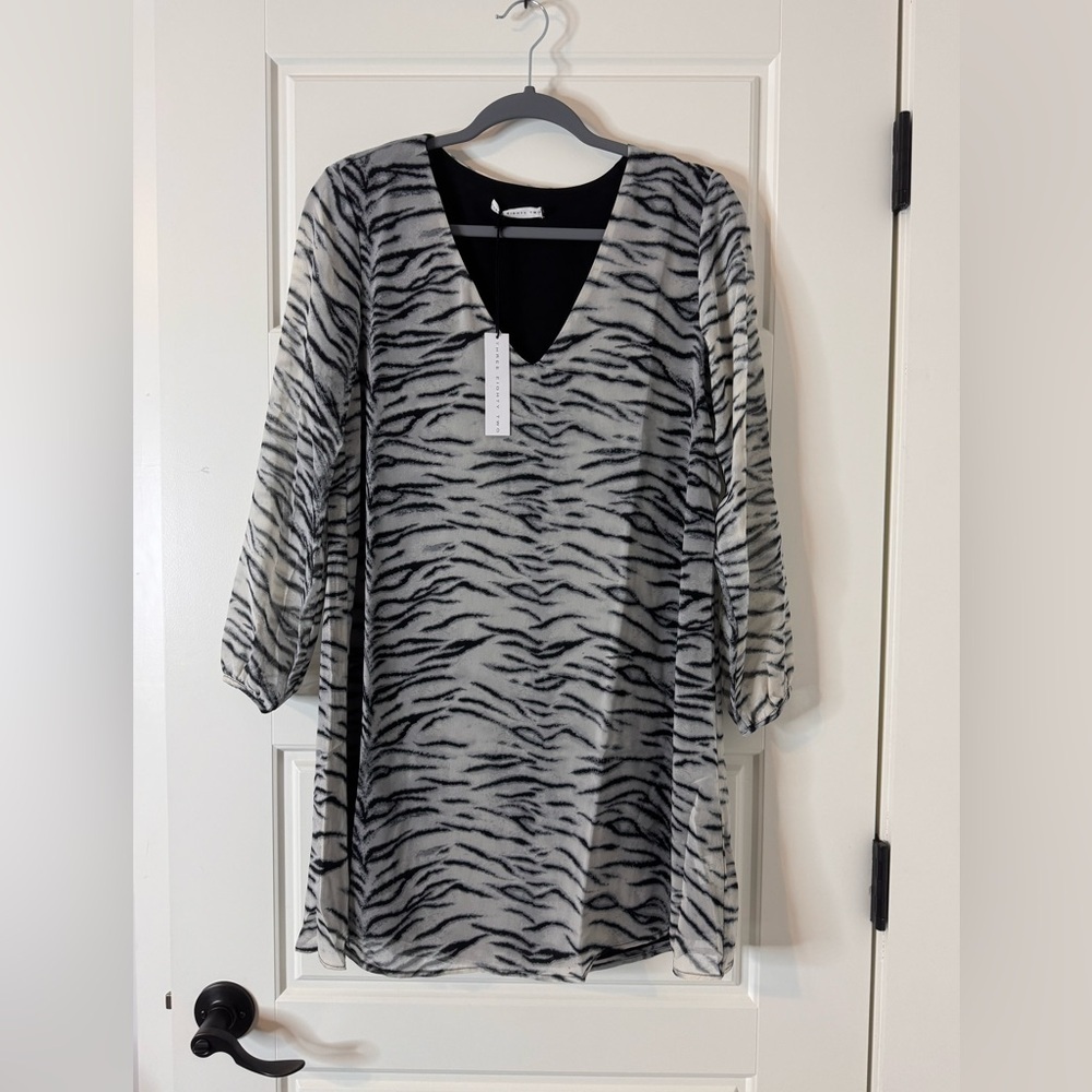 Zebra Print Three Eighty Two Dress